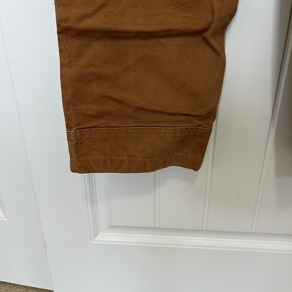 Carhartt Relaxed Fit Bib Overalls 28x30 STAINED SEE PICTURES - Picture 13 of 14